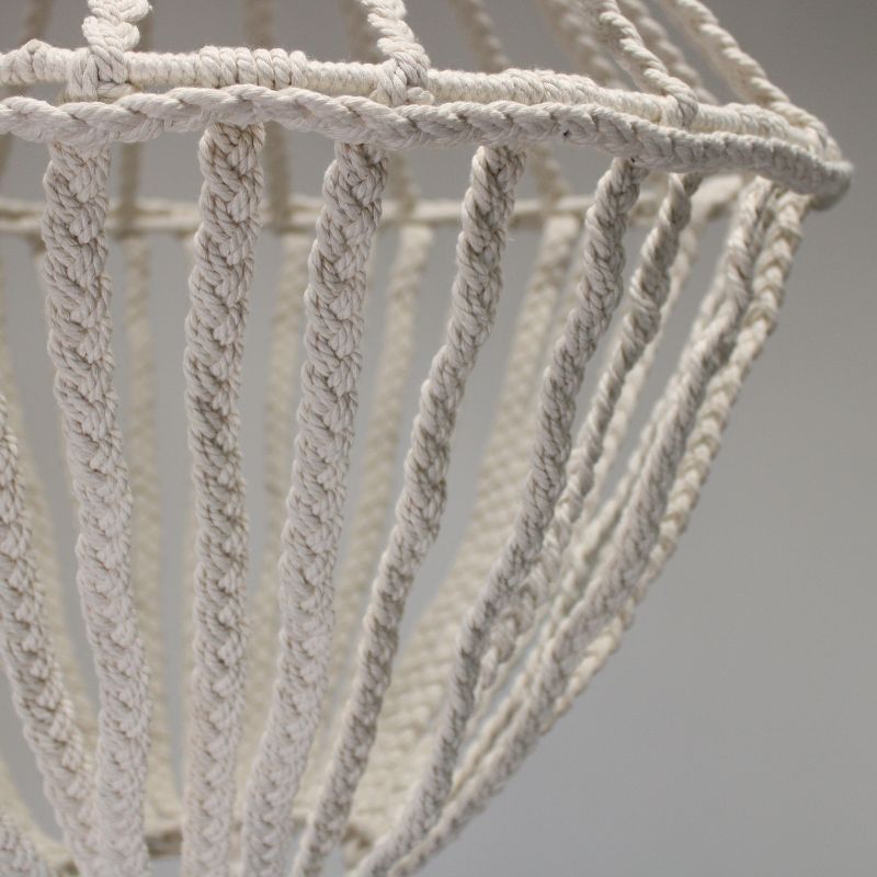 Veliki Macrame Pleteni Luster - Prirodna