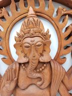 Izrezbarena Ploča - Ganesha 40cm