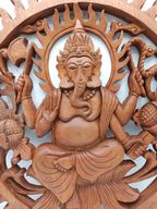 Izrezbarena Ploča - Ganesha 40cm