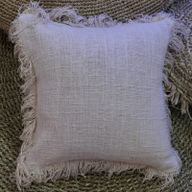 Lanena Jastučnica s Resicama - 45x45cm