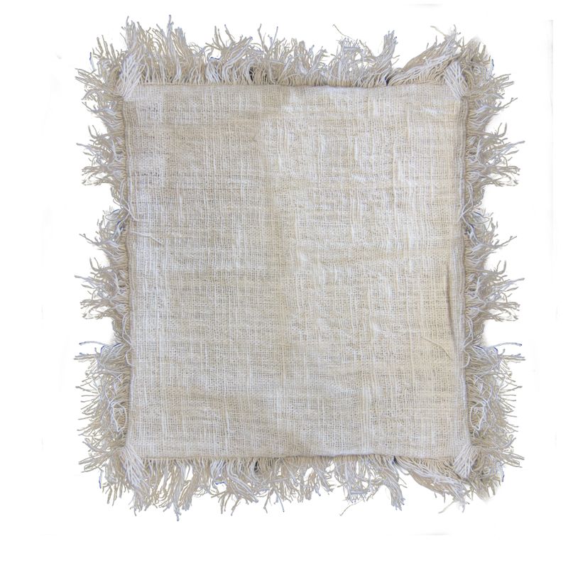Lanena Jastučnica s Resicama - 60x60cm
