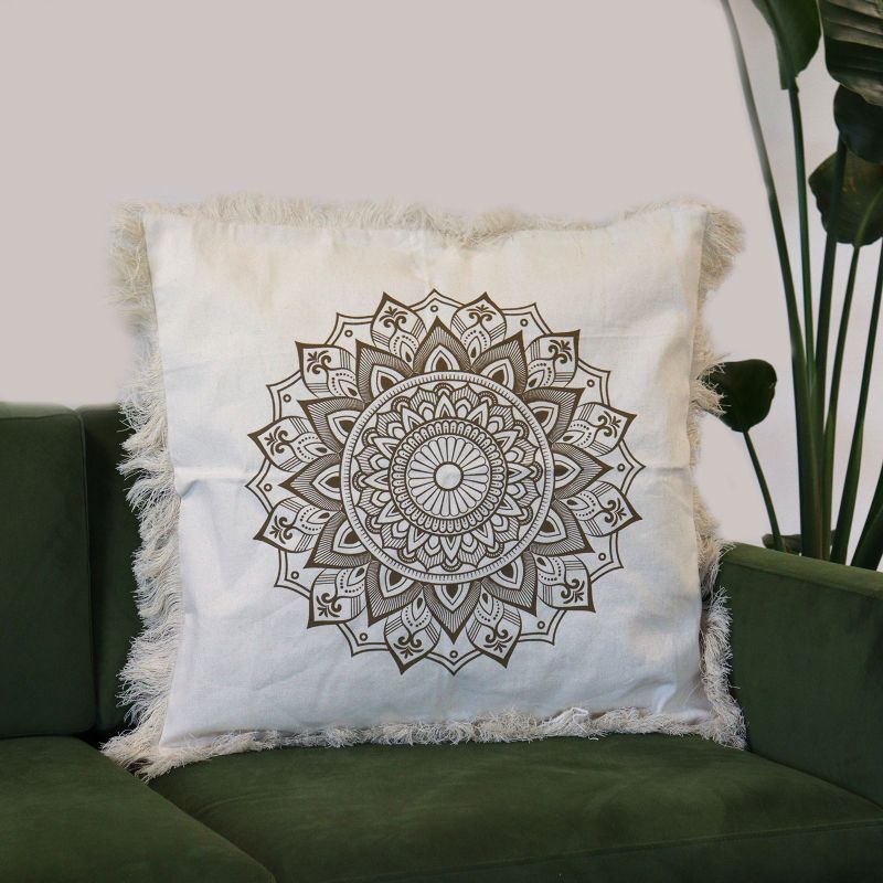 Mandala Lotus Jastučnica - 60x60cm - Bronza