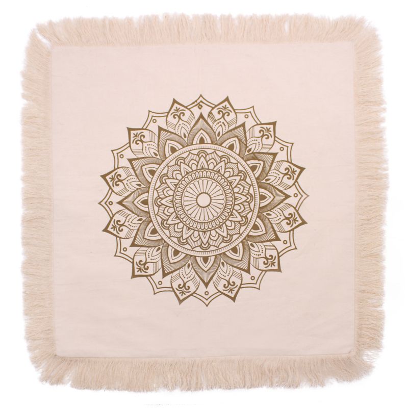 Mandala Lotus Jastučnica - 60x60cm - Bronza