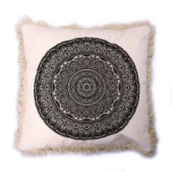 Tradicionalna Mandala Jastučnica - 45x45cm - Crna