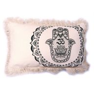 Hamsa Mandala Jastučnica - 30x50cm - Zelena