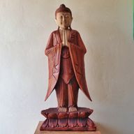 Ručno Izrezbarena Buddha Statua - Dobrodošli 100cm