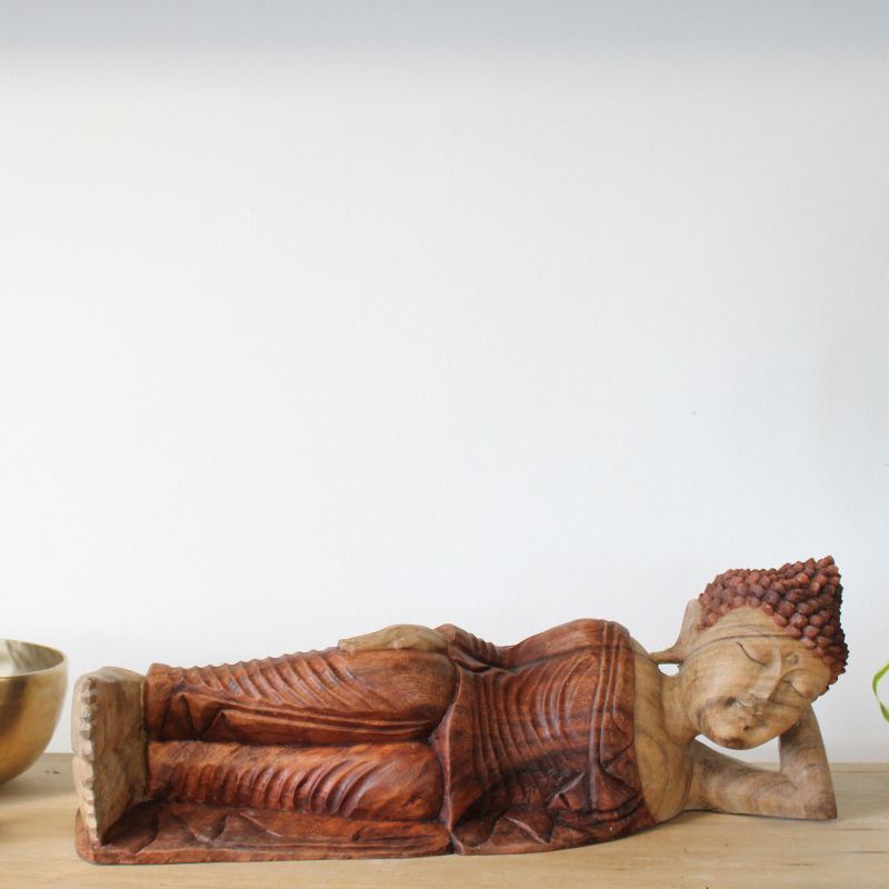 Ručno Izrezbarena Buddha Statua - Spavanje 50cm