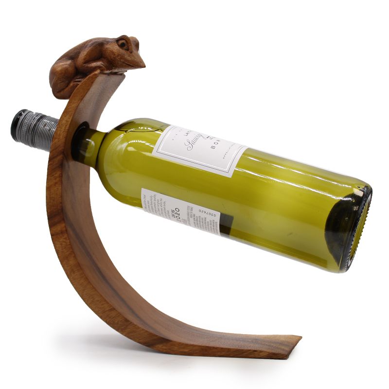 Drveni Stalak za Vino - Žaba