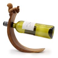 Drveni Stalak za Vino - Veverica