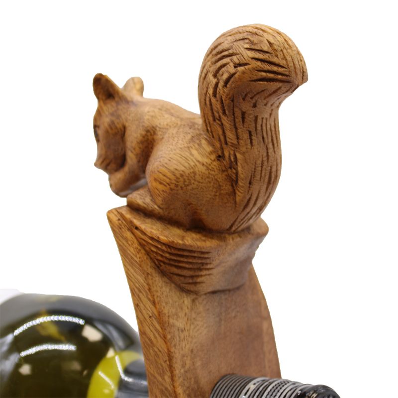 Drveni Stalak za Vino - Veverica
