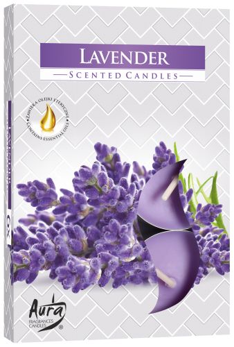 Set od 6 Čajnih Svijeća - Lavanda