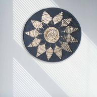 Set od Tri Zidna Ukrasa od Morske Trave - Crna