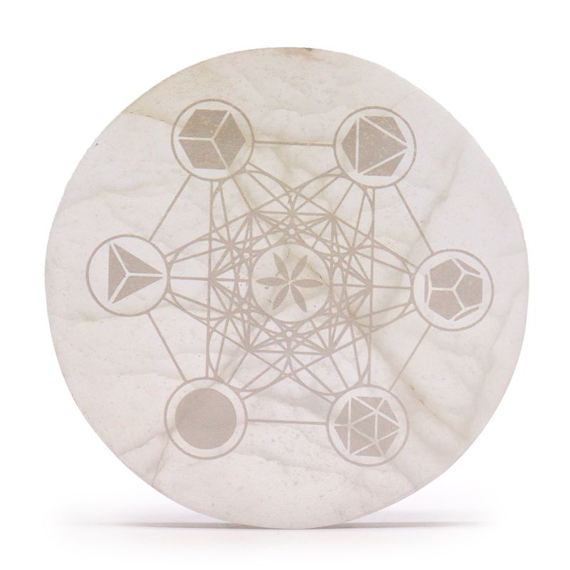 Velika Selenitna Ploča 18cm - Sveta Geometrija