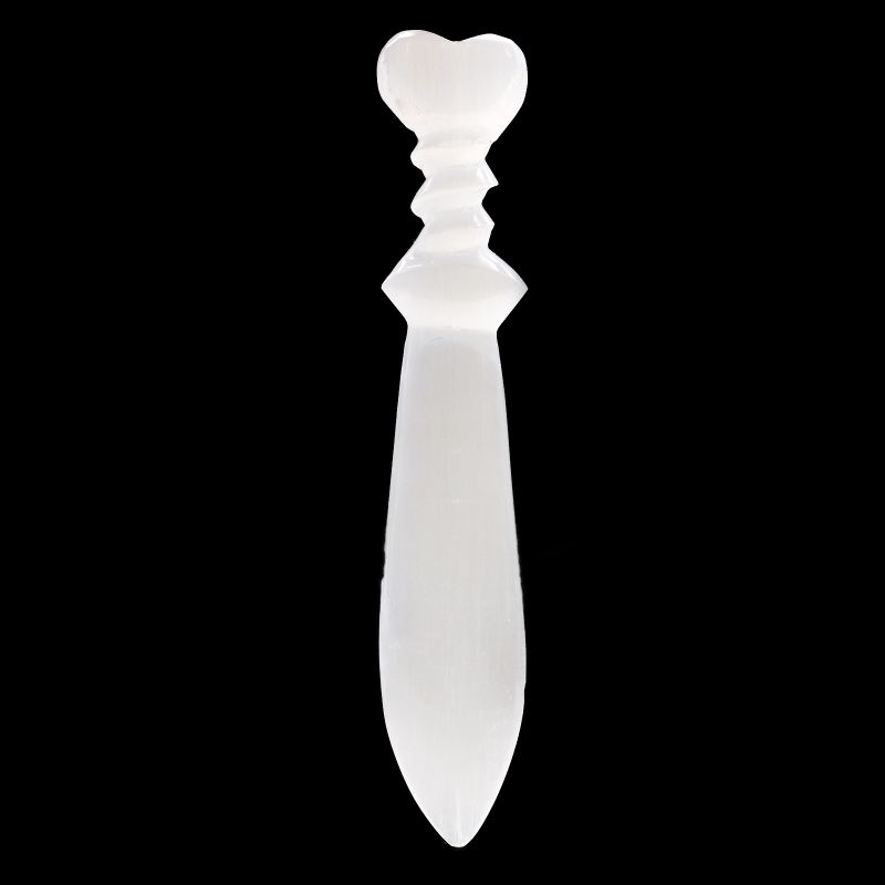 Veliki Selenitni Ritualni Nož - Spirala (25cm)