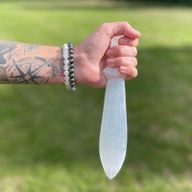 Veliki Selenitni Ritualni Nož - Spirala (25cm)