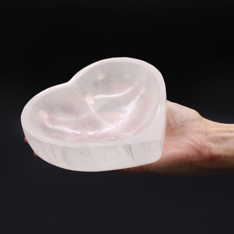 Selenitna Zdjelica - Srce - 15cm
