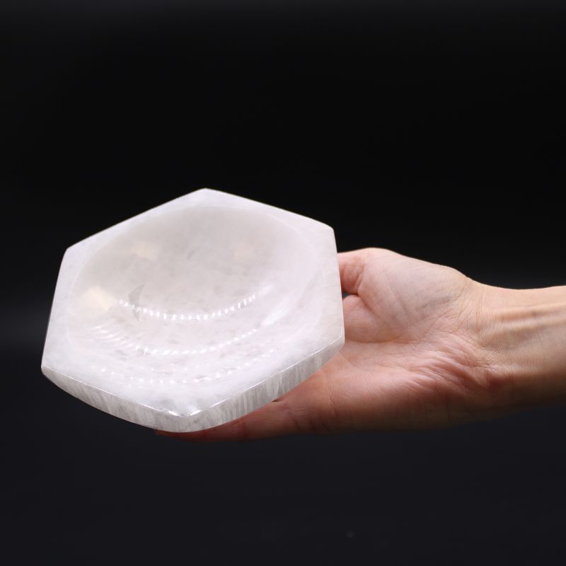 Selenitna Zdjelica - Šestokutna - 15cm