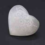 Selenitno Srce 7-8 cm - Mandala