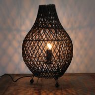 Stolna Lampa od Ratana - Prirodna