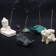 Buddha Fengshui Držač za Mirisne Štapiće - Krem