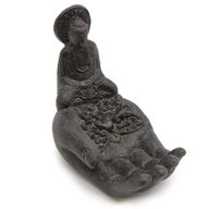 Crni Držač za Mirisne Štapiće - Buddha i Ruka