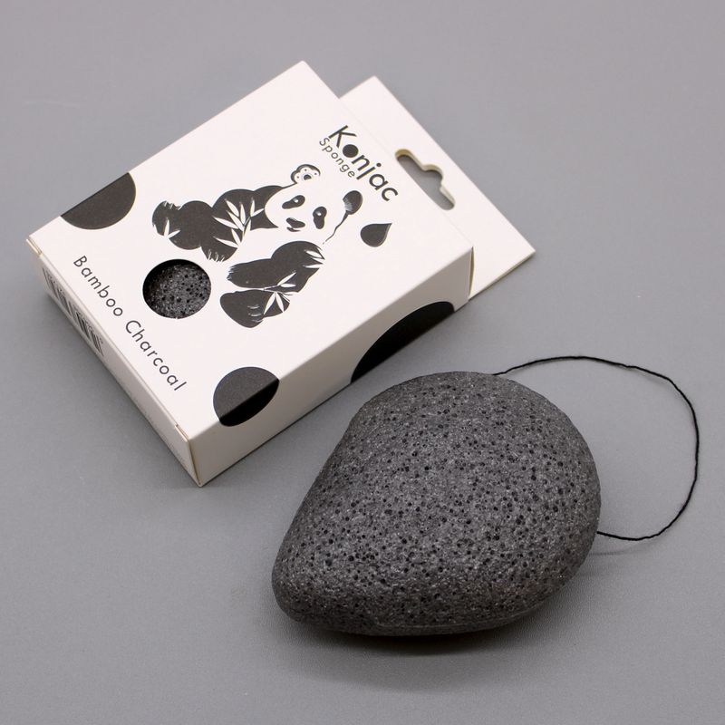 Konjac Spužva (Oblik Suze) - Bambusov Ugljen - Antibakterijska