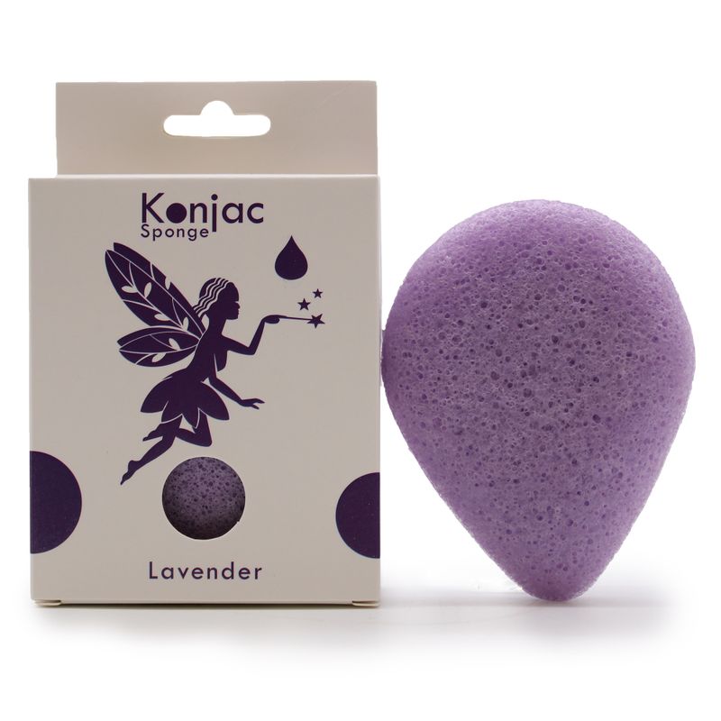 Konjac Spužva (Oblik Suze) - Lavanda - Umirujuća