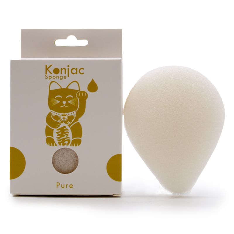 Konjac Spužva (Oblik Suze) - Prirodna - Za Osjetljivu Kožu