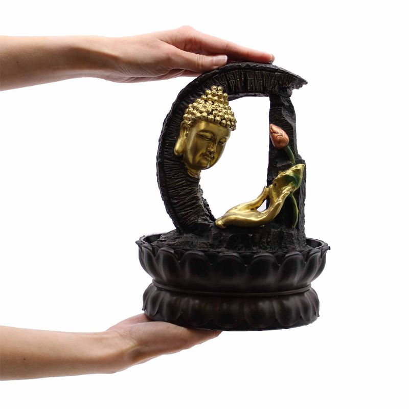 Stolna Fontana - Zlatni Buddha i Lotus 30cm