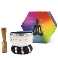 Set Zvučna Zdjela Poze u Jogi - Bijela/Plava 10.7cm