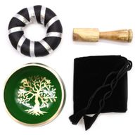 Set Zvučna Zdjela Drvo Života - Zelena 10.7cm