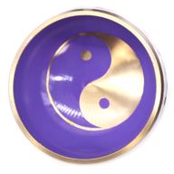 Set Zvučna Zdjela Yin & Yang - Bijela/Ljubičasta 10.7cm