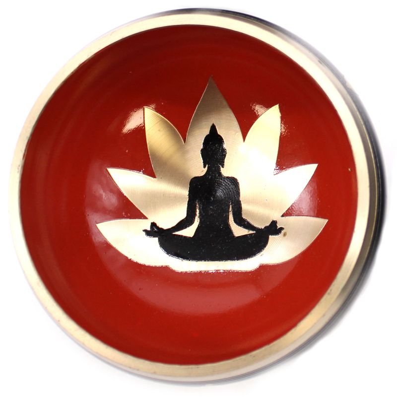 Set Zvučna Zdjela Buddha - Crna/Narančasta 10.7cm