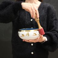 Velika Set Zvučna Zdjela Mjesečeve Mijene - Crna 14cm
