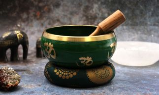 Velika Set Zvučna Zdjela Drvo Života - Zelena 14cm