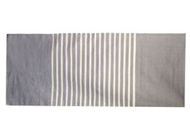 Indijski Pamučni Tepih - 70 x 170 cm - Siva
