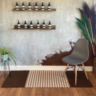 Indijski Pamučni Tepih - 70 x 170 cm - Tamno Smeđa / Bež