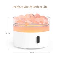 Aroma Difuzor Himalajska Sol - Noćno Svjetlo - USB-C - Efekt Plamena (Sol Uključena)