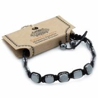 Magnetna Shamballa Narukvica od Hematita - Zaobljeni Uglovi
