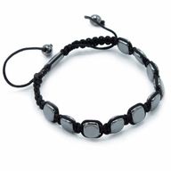 Magnetna Shamballa Narukvica od Hematita - Zaobljeni Uglovi