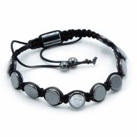 Magnetna Shamballa Narukvica od Hematita - Plosnati Krugovi