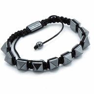 Magnetna Shamballa Narukvica od Hematita - Piramide