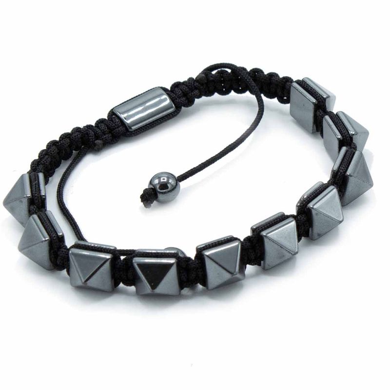 Magnetna Shamballa Narukvica od Hematita - Piramide