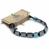 Magnetna Shamballa Narukvica od Hematita - Tirkiz - Kockice