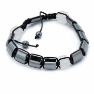 Magnetna Shamballa Narukvica od Hematita - Rozenkvarc - Kockice
