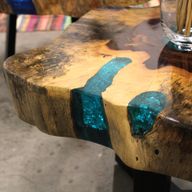 Stol od Tamarinda i Smole - Aqua
