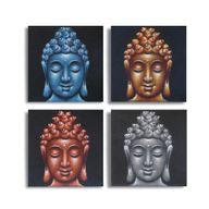 Set od 4 Slike Bude - 40x40cm - Pjeskareno