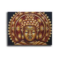 Slika Buda Mandala Brokatni Detalj - Zlatna - 30x40cm x 4