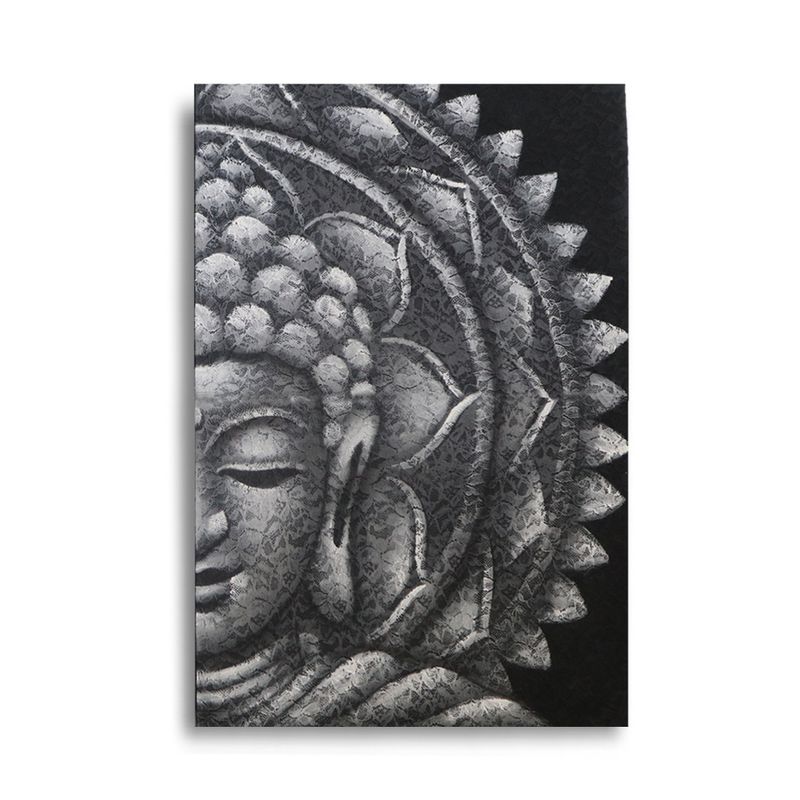 Slika Buda Mandala 60x80cm - Siva