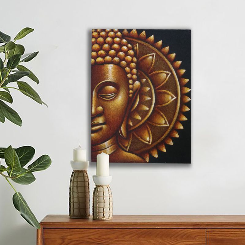 Slika Buda Mandala 60x80cm - Zlatna